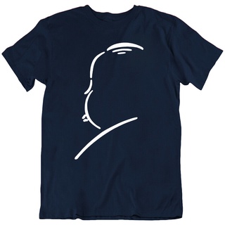 เสื้อยืด พิมพ์ลายการ์ตูนโลโก้ Alfred Hitchcock สไตล์เรโทร สําหรับผู้ชาย