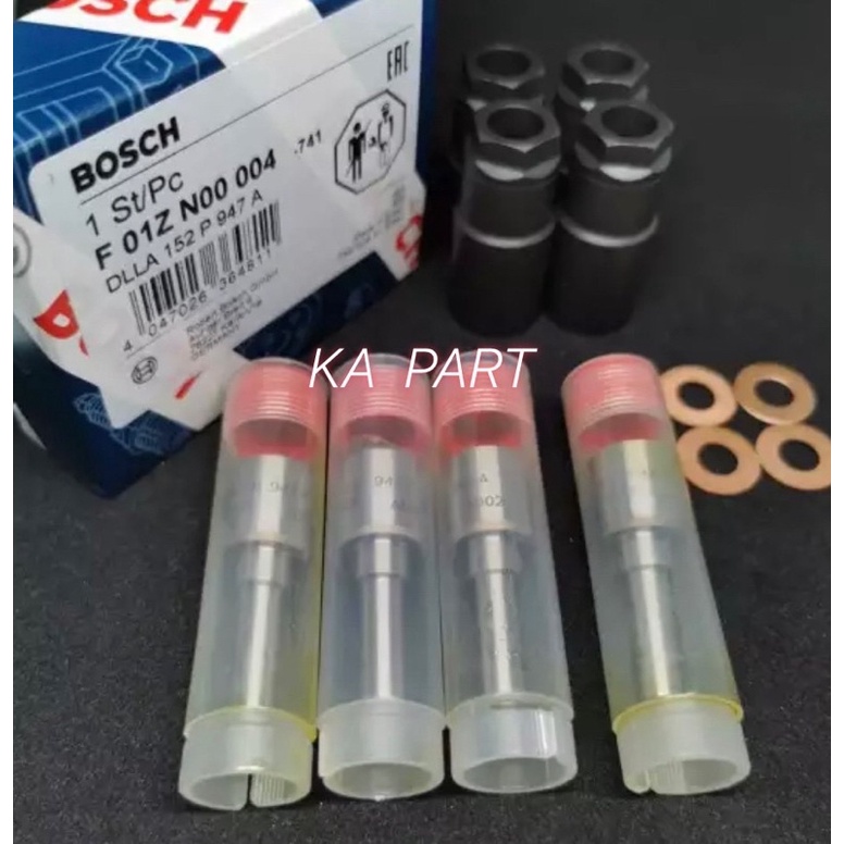 หัวฉีดรถยนต์ดีเซล  แท้100% Bosch  เบอร์ 947   แท้ Bosch  บราซิลครบชุด 4 หัว พร้อมใส่ +ปลอกแหวน + แหว