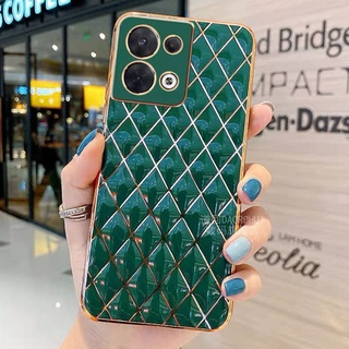 In Stock เคสโทรศัพท์ 2022 New Softcase OPPO Reno8 5G / Reno7 Pro 6 5 5G Fashion Simplicity Lambskin Plating Phone Case Silicagel Full Camera Shockproof Protection Cover for OppoReno8 5G เคส Casing