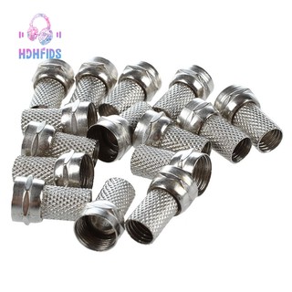 🎧15 Pcs RG6 F-Type Twist-On Coax Coaxial Cable RF Connector