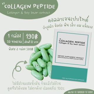 คอลลาเจนญี่ปุ่น วิตามินผิวเด้ง ผิวนุ่ม เห็นผลไวชุด 10 วัน Collagen และสารสกัดจากถั่วเหลือง