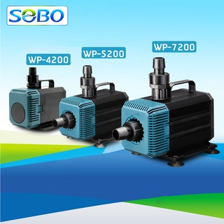 SOBO รุ่น  WP-4200  WP-5200  WP-7200 ปั๊มน้ำตู้ปลา บ่อปลา ทำน้ำพลุ น้ำตก   บ่อปลา