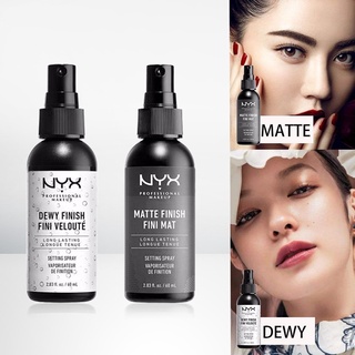 NEWแท้/พร้อมส่ง NYX Professional Makeup Setting Spray 60mlให้เพื่อเมคอัพติดทน ยาวนาน อย่างสมบูรณ์แบบ!