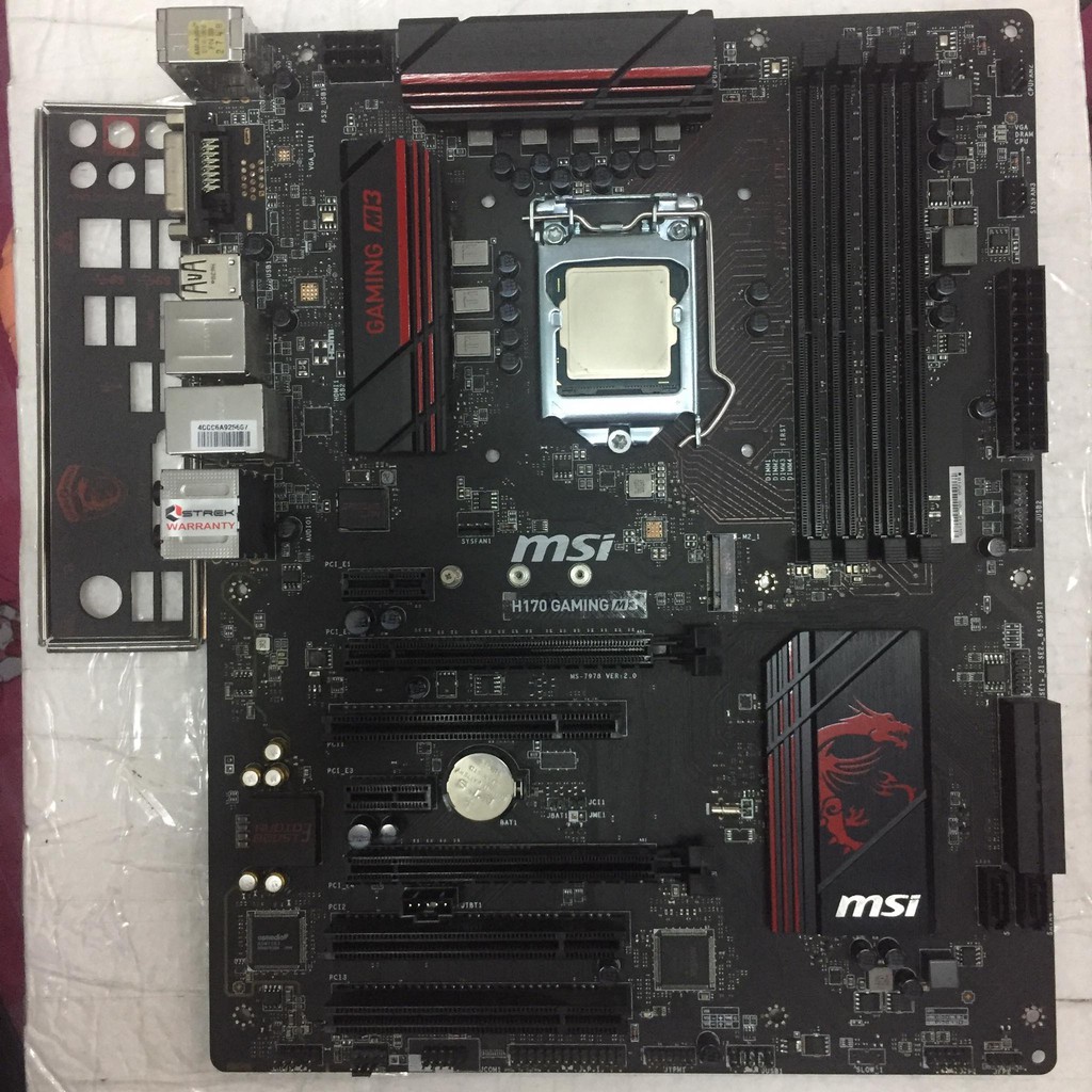 CPU Core i5-6500 + เมนบอร์ด msi H170 Gaming M