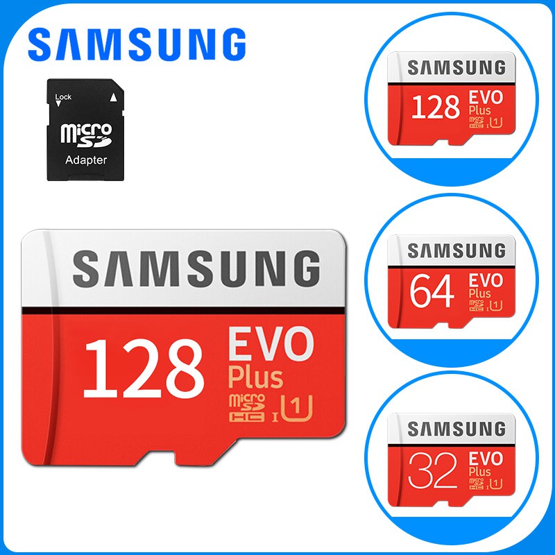 Samsung Micro SD Cards  Memory card EVO PLUS 32GB/64GB/128GB Class10 แถม Adapter