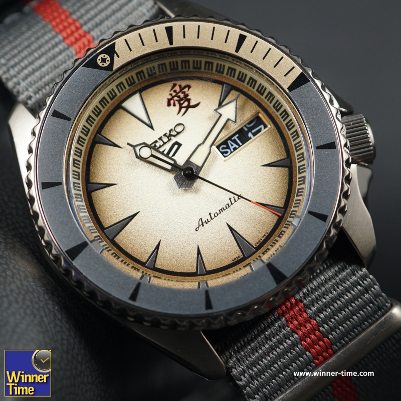นาฬิกาSEIKO 5 SPORTS x NARUTO &amp; BORUTO Limited Edition 6,500 Pcs.รุ่น SRPF71K1,SRPF71K,SRPF71,( GAARA )