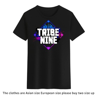 เสื้อยืดคอกลม พิมพ์ลาย Tribe Nine สีดํา สีขาว สําหรับผู้ชาย และผู้หญิง