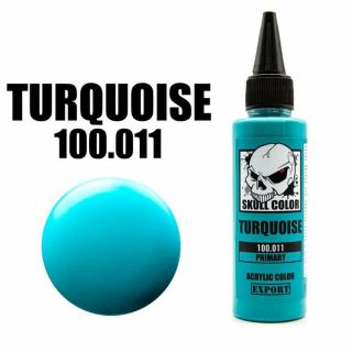 สีTURQUOISE SKULL COLOR สีพร้อมใช้สำหรับงานแอร์บรัช