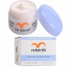 ครีมน้ำมันนกอีมู Rebirth Emu Anti-Wrinkle Cream With AHA (RB03) 100g