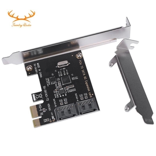 Pcie Pci Express To Sata3.0 2-พอร์ต Sata Iii 6G อะแดปเตอร์การ์ดเชื่อมต่อขยาย