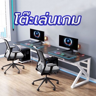 โต๊ะเล่นเกมส์ โต๊ะคอมพิวเตอร์เกมมิ่ง Gaming Desk 80/100/120/140CM แข็งแรงทนทาน