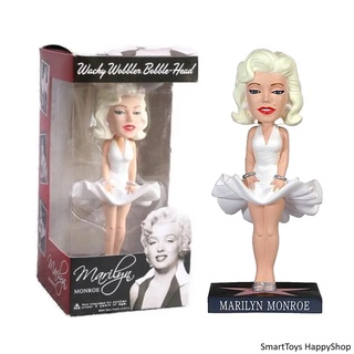 ฟิกเกอร์โมเดลสาวสวยสุดเซ็กซี่ในตำนาน Marilyn Monroe FUNKO Wacky Wobbler Bobble Head