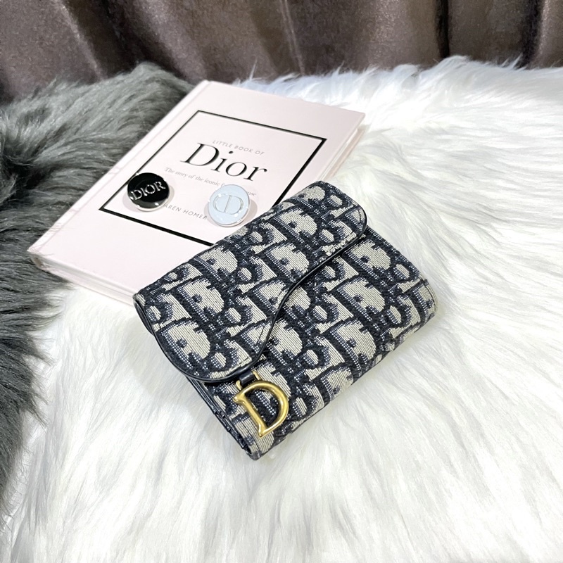 Used Dior Saddle Oblique Wallet