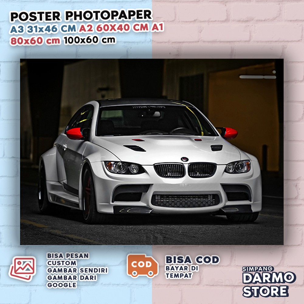 โปสเตอร์รถยนต์ BMW M3 M4 i8 X1 X3 M5 M6 Bmwx-18