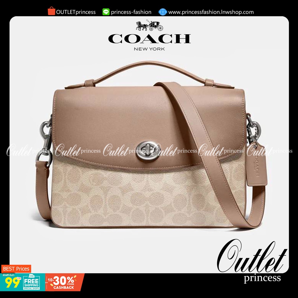 COACH 68349 CASSIE CROSSBODY IN SIGNATURE CANVAS เรียบหรู ดูดี ก็ต้องไอเท็มนี้ไม่อยากให้พลาด!! พาสเท