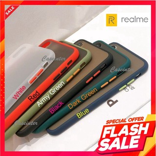 เคสขอบสี Realme 5 / 5s / 5i / Realme C25 / Realme 8 / Realme C3 / Realme C7 / 7pro / C11 / C12 เคสเรียลมี เคสกันกระแทก