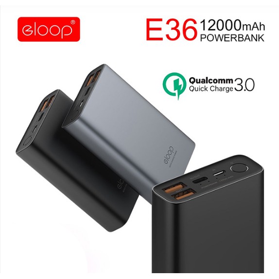 แบตสำรอง Eloop E36 12000 mAh