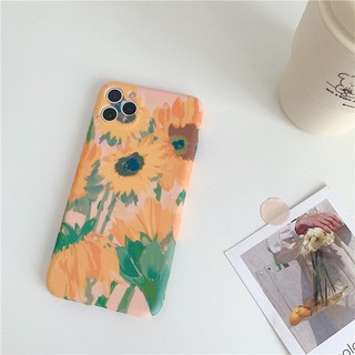 เคสไอโฟน เคสซิลิโคน 11 promax iPhone case เคสนิ่ม เนื้อซิลิโคน for iPhone X XS MAX XR  7+ 8PLUS ทานตะวันดอกใหญ่  TPU-R13