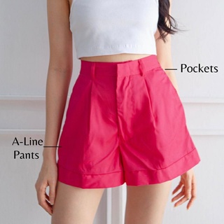 amanda shortpant/celana pendek wanita highwaist