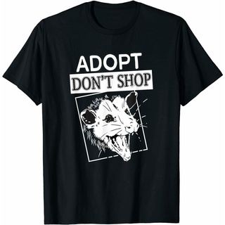 เสื้อยืดลําลอง แขนสั้น คอกลม พิมพ์ลาย DonT Shop Screaming Opposum Animal Lover สไตล์เรโทร เหมาะกับของขวัญฮาโลวีน สําหรั