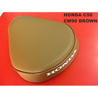 HONDA C50 C65 C70 C90 CM90 CM91 C100 C102 SOLO "BROWN" SEAT &amp; "BROWN" TRIM // เบาะรถมอเตอร์ไซค์ หนังพีวีซี สีน้ำตาล