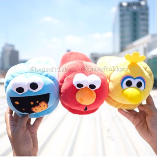 รองเท้าใส่ในบ้าน พื้นหนา หัว Elmo เอลโม่ &amp; Cookie Monster คุกกี้มอนสเตอร์ &amp; Big Bird บิ๊กเบิร์ด เอลโม Sesame Street