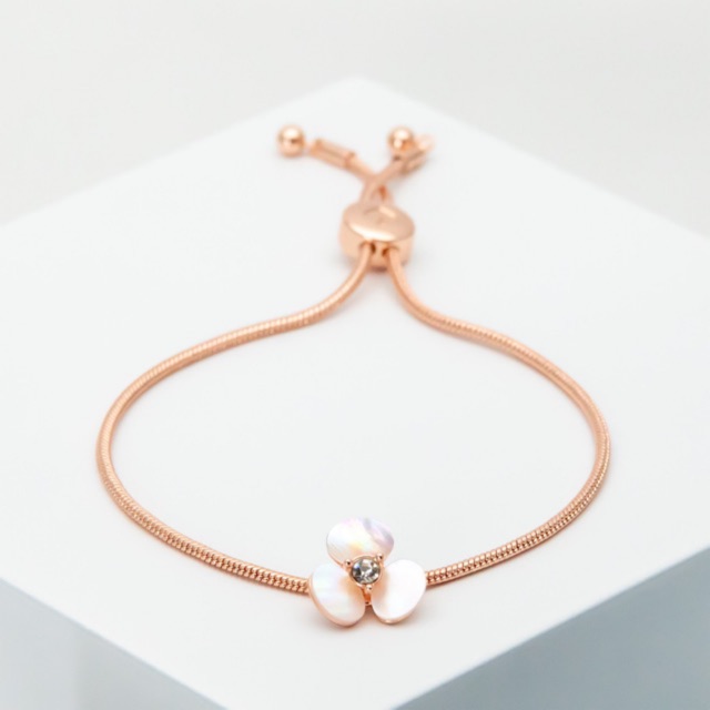 สร้อยข้อมือ Kate Spade disco pansy slider bracelet