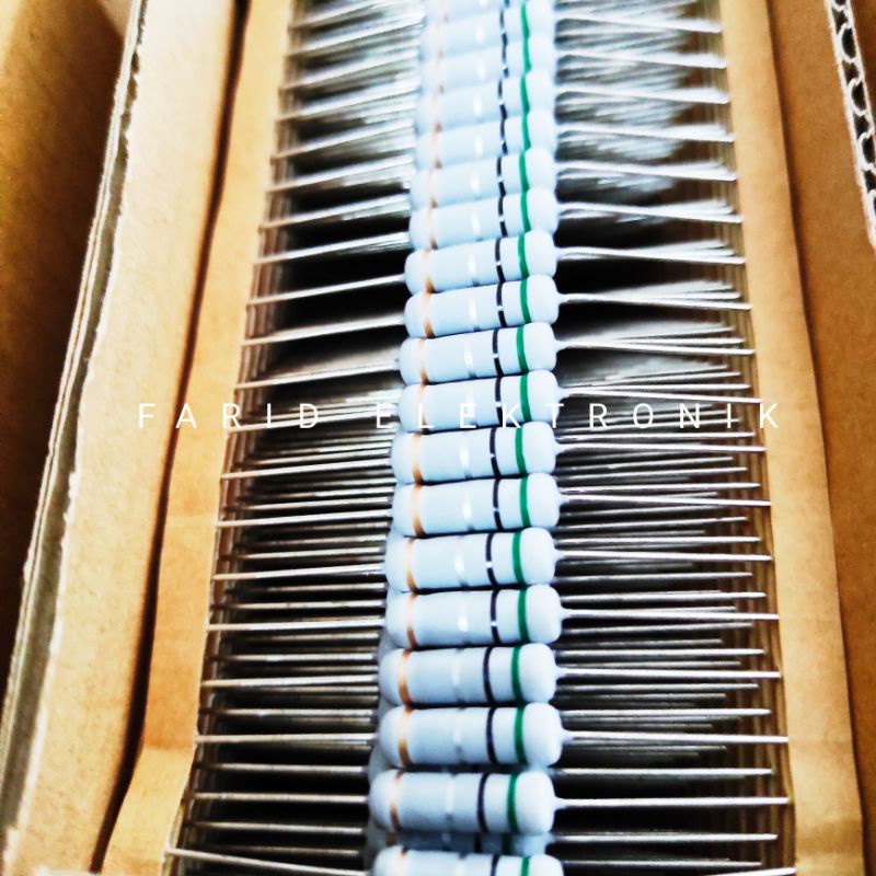 ต้นฉบับ 2W 0.5R 0.5 OHM TAIWAN RESISTOR