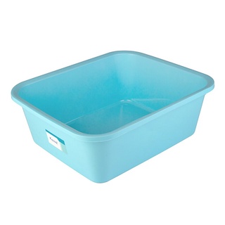 กะละมังทรงเหลี่ยม 42 ซม. Kassa Home 42CMSBL สีฟ้า  ถังพลาสติก  Square basin 42 cm. Kassa Home 42CMSBL blue