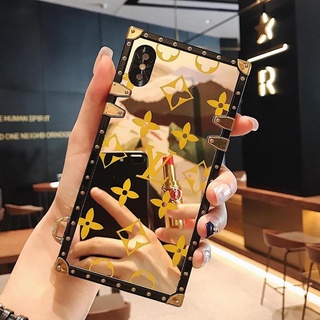 เคสโทรศัพท์ For iPhone 6 6s 7 8 Plus X Xs Max Xr 13 12 Mini 11 Pro Max Fashion Brand Square Phone Case