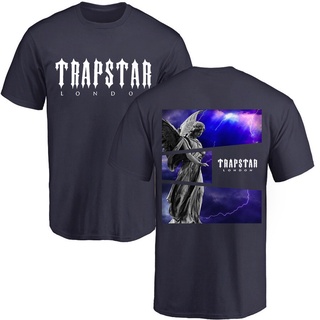 เสื้อยืดผู้ เสื้อยืด ทรงหลวม พิมพ์ลาย Trapstar London ระบายอากาศ สไตล์คลาสสิก สําหรับผู้ชาย S-5XL