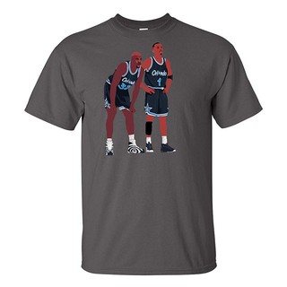 T-shirt  เสื้อยืดคอกลมผ้าฝ้ายสีเทา orlando ShaqS-5XL