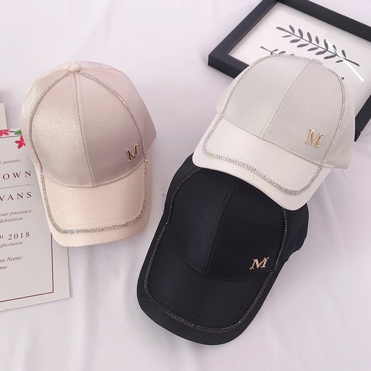 Peikong Spring Summer Solid Color Shiner M Standard Women Baseball Cap ...
