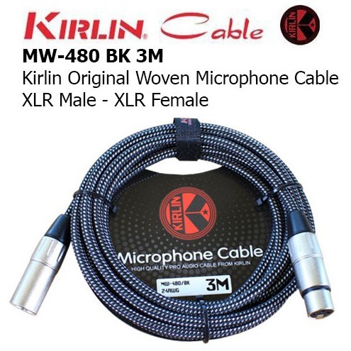 KIRLIN MW-480 3M สายไมค์ 3 เมตร หัว XLR ทั้ง 2 ข้าง