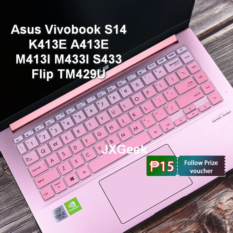 Asus Vivobook S14 คีย์บอร์ด K413E K413EA A413E M413I M433I S433EA S433FL um433iq E410MA 14 นิ้วพลิก 