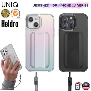 Uniq HELDRO IP 13 Pro Max / IP 13 Mini / 13Pro / 13 FlexGrip Band สายรัดข้อมือ PC TPU กันกระแทก เคสโทรศัพท์