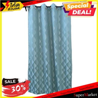 ผ้าม่าน EYELET HOME L&amp;S LIBRA 135X160 ซม. สีฟ้า ผ้าม่านหน้าต่าง EYELET CURTAIN HOME L&amp;S LIBRA 135X160CM CYAN