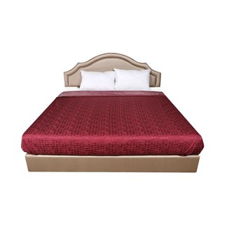 ผ้าคลุมเตียง KING SIZE LADDER สีแดง BED COVER LADDER RED 6