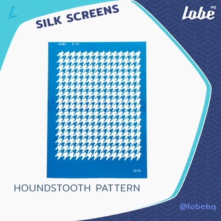 Houndstooth Pattern Silk Screen/ ซิลค์ สกรีนสำหรับทำเครื่องประดับ DIY/ ซิลค์ สกรีนพิมพ์ลาย