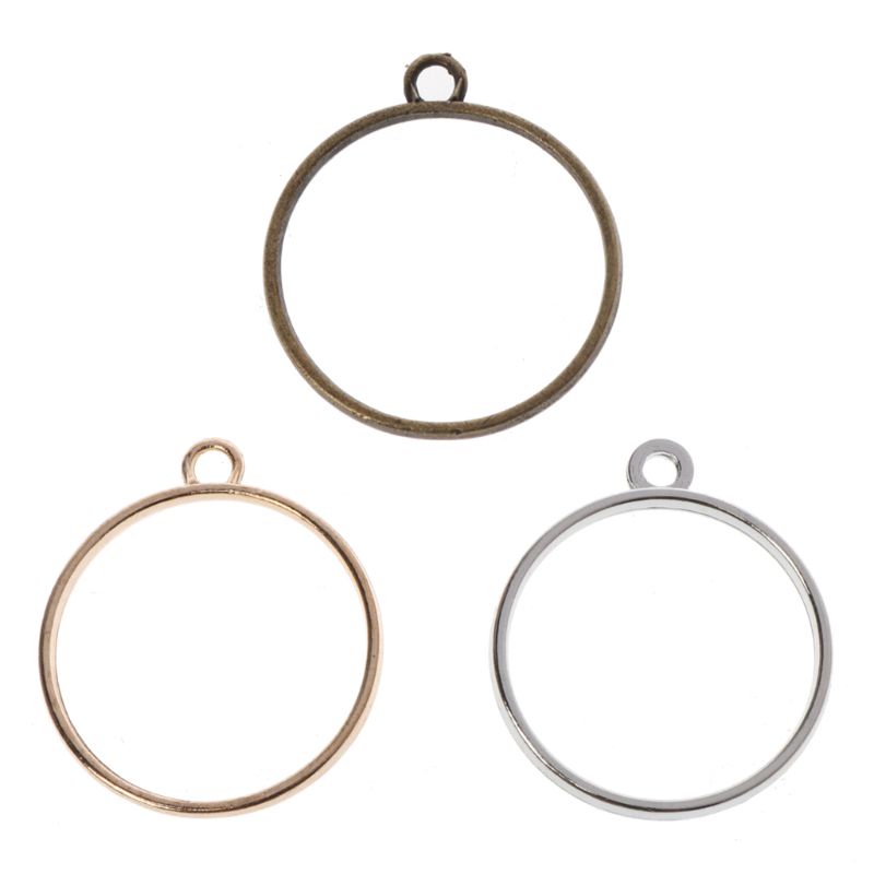 กรอบ bezel สำหรับทำเครื่องประดับสร้อยคอและสร้อยข้อมือ DIY พร้อมถาดพิมพ์ 10 แบบ