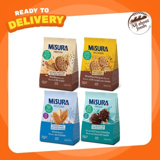 Misura Biscuits นำเข้าจากอิตาลี มิซูร่า บิสกิต 4 รสชาติ Dolcesenza Fibrextra Multigrain Privolat ขนาด 120กรัม