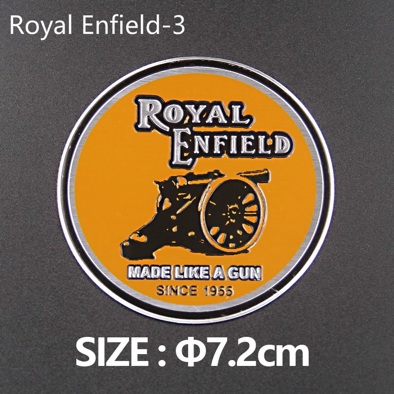 Royal Enfield Motorcycle Emblem Badge Aluminium Standard Decal & Sticker for Bullet 350 Retro Motorcycle - รูปที่ 5