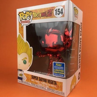 Funko POP Super Saiyan Vegeta Red Chrome Dragon ball Z Exclusive SDCC