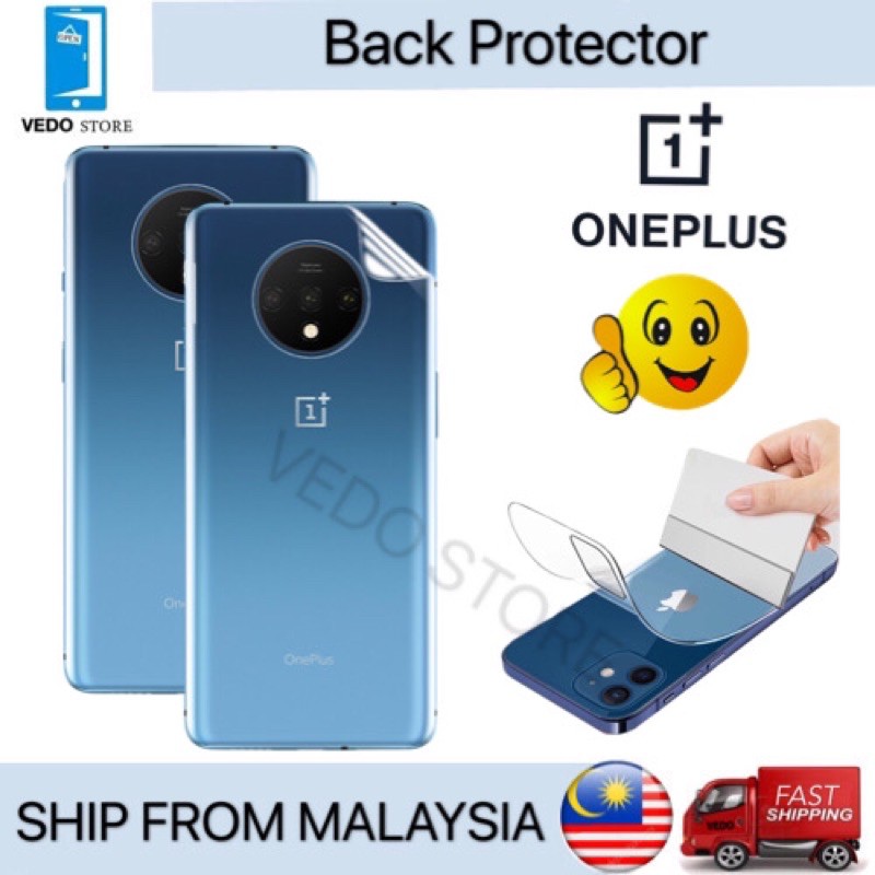 One Plus 7T / One plus 7T Pro Oneplus คาร์บอนไฟเบอร์ HD Clear Matte Aurora Back Screen Protector 防爆镜