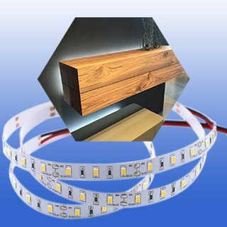 WH  ไฟสาย LED Strip light เลือกแสง [วอร์ม/ขาว/แดง/เขียว/ฟ้า] ขนาดยาว 5 เมตร  [4.8W/m] / รางซ่อนสาย / ไดรเวอร์แปลงไฟ 220V