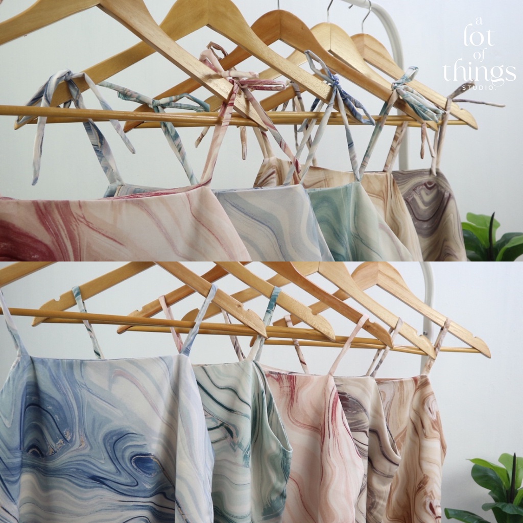 [ALOTs] พร้อมส่ง ⭐️ | Cami Top Italian Silk | เสื้อสายเดี่ยว สายเดี่ยวผูกไหล่ เสื้อผูกไหล่ ผ้าไหมอิต