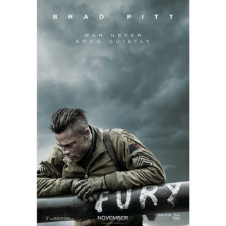 โปสเตอร์หนัง Fury วันปฐพีเดือด Movie Poster ภาพติดผนัง โปสเตอร์ผนัง ตกแต่งบ้าน รูปติดห้อง ของสะสม ร้านคนไทย