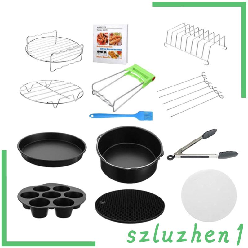 12x Air Fryer Accessories Kit Nonstick Pan Universal Fit Parts for 5.3 ...