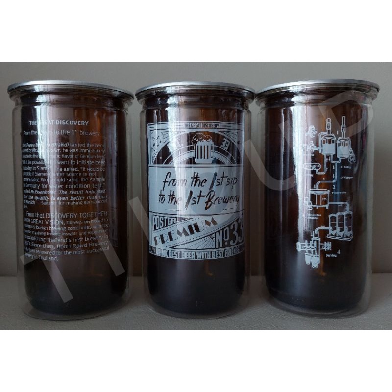 แก้ว EST. 33 3+3 anniversary แก้วใส่เครื่องดื่ม