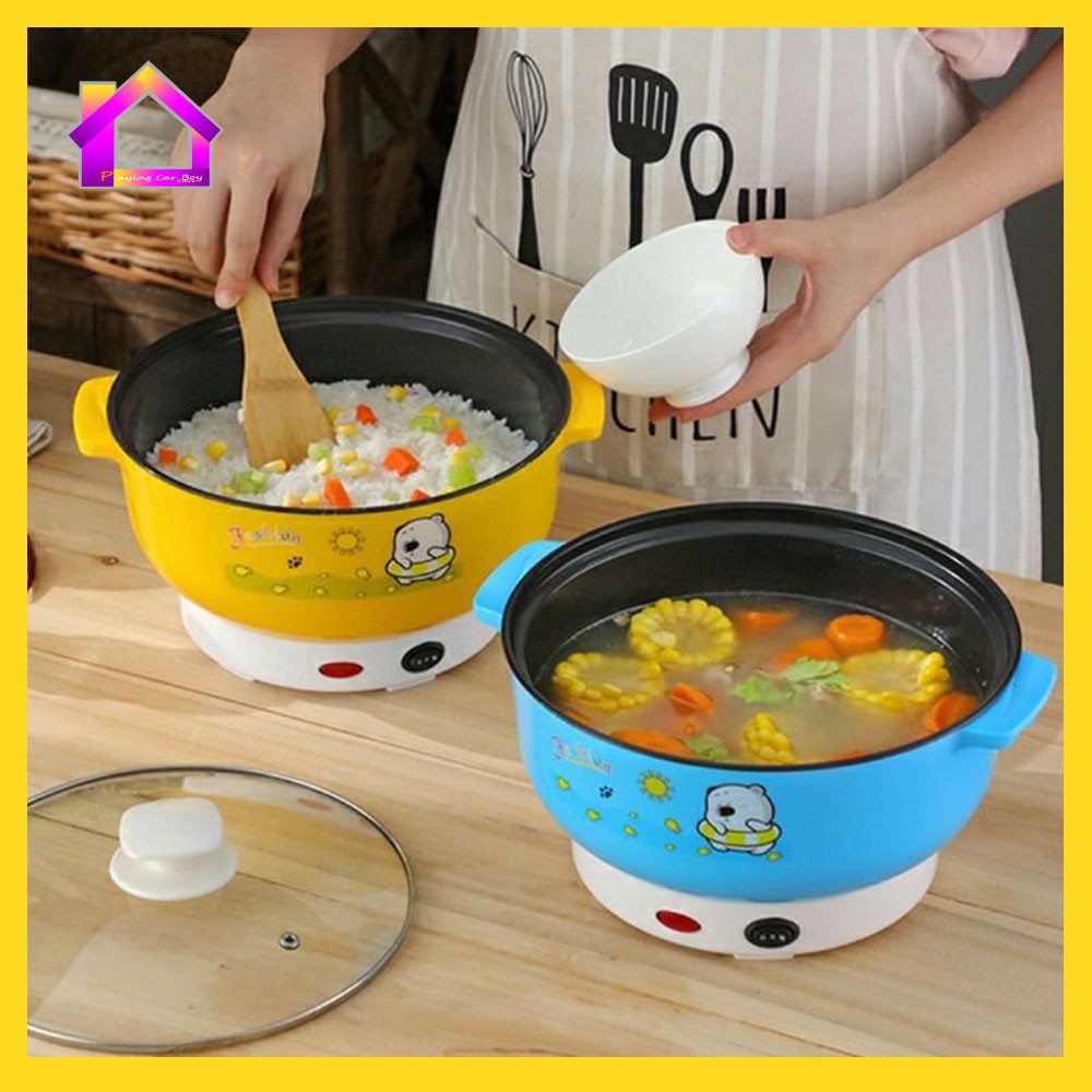 ✥✸กระทะไฟฟ้า 22CM. กระทะขนาดพกพา หม้อไฟฟ้าอเนกประสงค์ ทำได้หลายเมนู ทอด ผัด อุ่น ตุ๋น ต้ม นึ่ง 22CM(A008)
